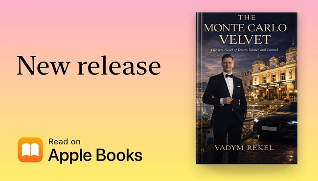 Apple Books promotional artwork for The Monte Carlo Velvet — A Riviera Novel of Desire, Silence and Control